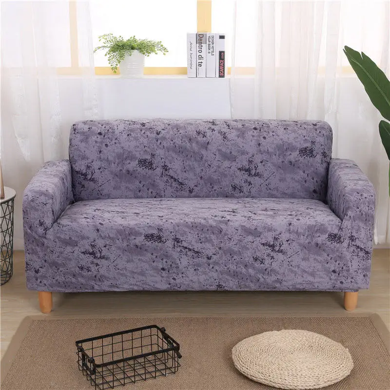 Цветочный принт эластичный чехол для дивана Хлопковое полотенце на диван Нескользящие Чехлы для дивана для гостиной - Цвет: colour6