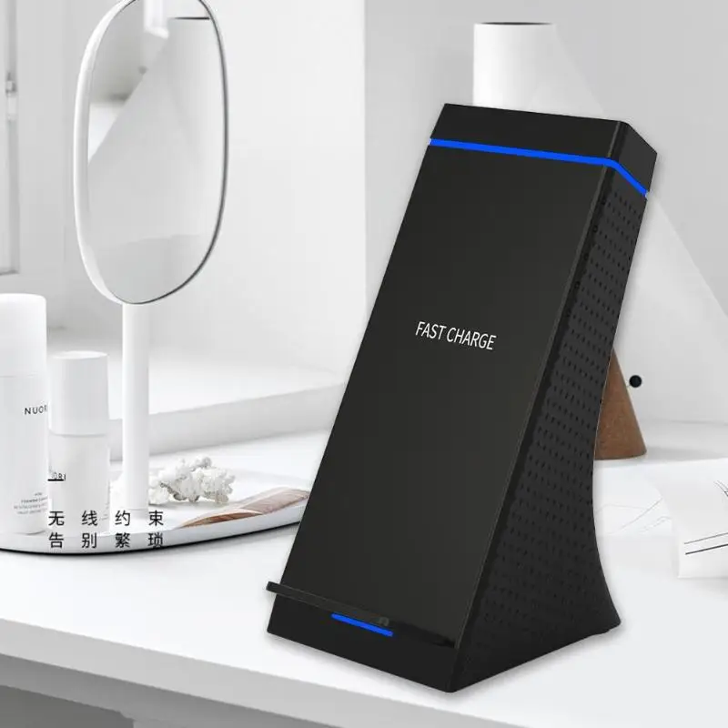 WN2 Portable Wireless Charger with Bluetooth Speaker Fast Charging Dock Station Stand BT 5.0 Audio Speakers 9V DC Bluetooth 5.0