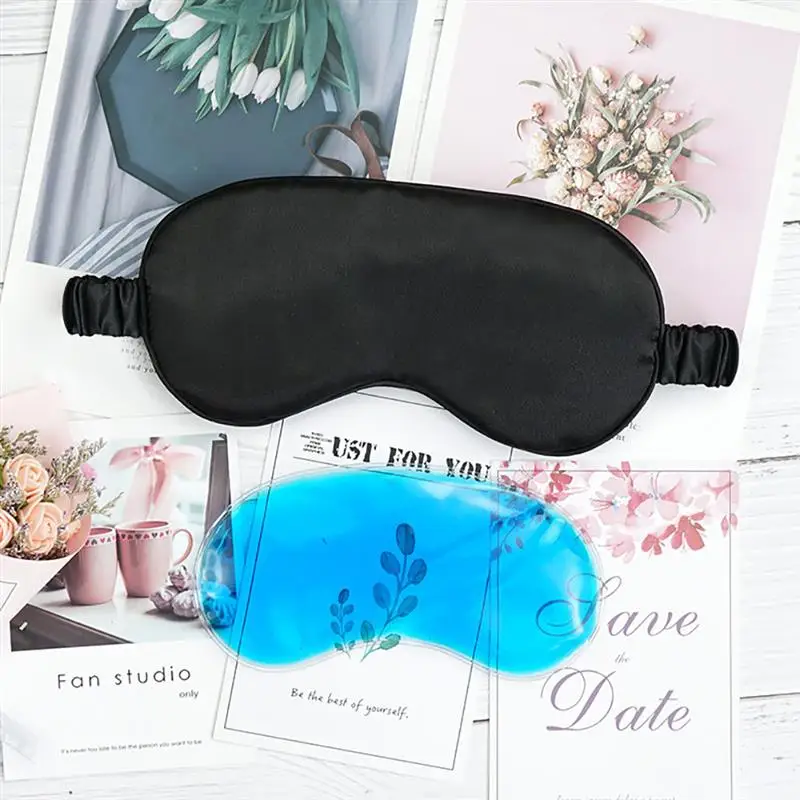 

Soft Sleeping Accssories Sleeping Eye Mask Treatment Gel Pack Dry Eyes Headache Relief Travel Relax Eye Mask Cover Patch Paded