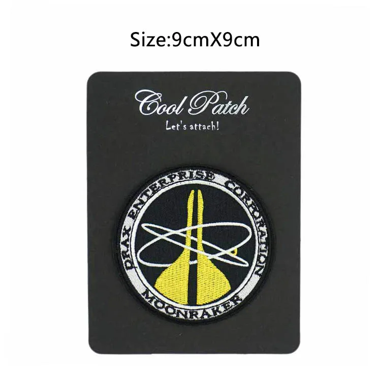 

3.5" MOONRAKER "007" Classical DRAX ENTERPRISE CORP Logo TV Seriesapplique sew on iron on patch