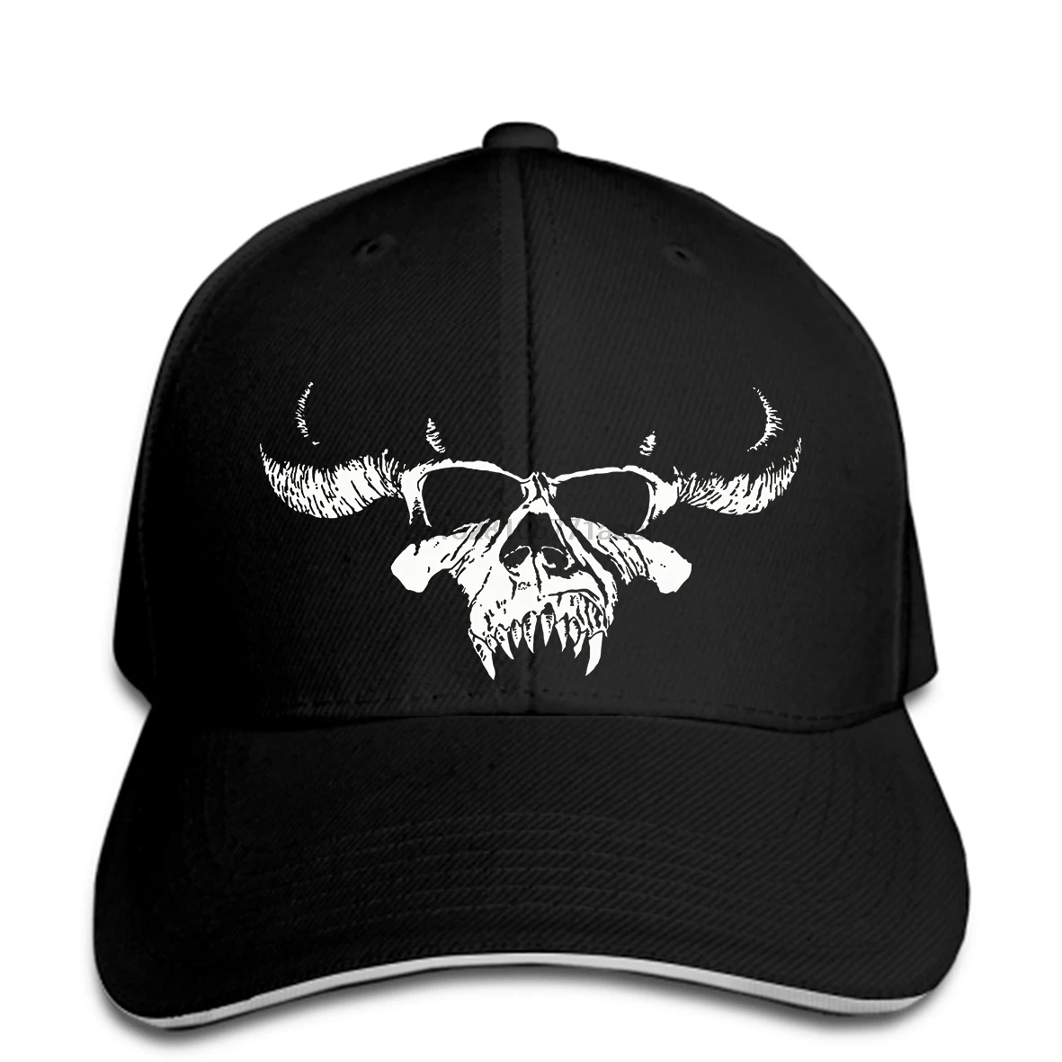 Бейсбольная кепка DANZIG-Horned с принтом черепа, фирменная Новинка, брендовые бейсболки, мужские бейсболки с животным принтом, мужские бейсболки