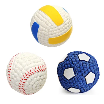 

9.6CM Dog Ball Toy Pet Toys Soft Bouncing Latex Floating Dog Toy Throw Ball