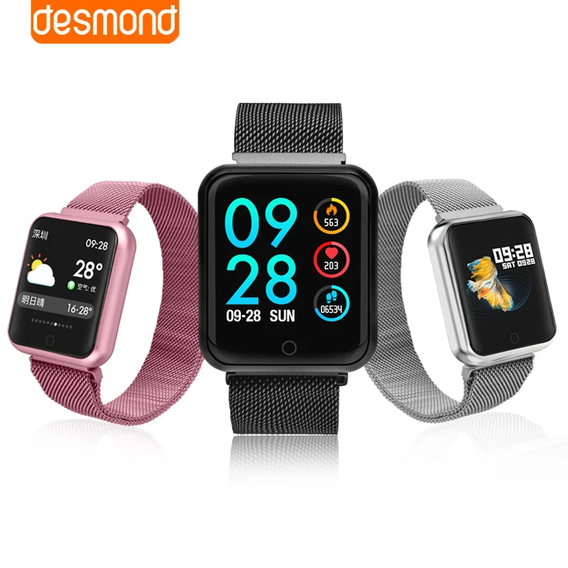 

P68 Sports Smart Watch IP68 Fitness Bracelet Heart Rate Monitor Activity Tracker blood Pressure for iOS Android Apple iPhone