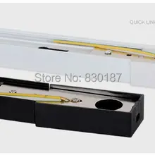 Светодиодный рельс 1 метр, высококачественный толстый алюминий, Универсальные рельсы, осветительные приборы, черный, белый, серебристый