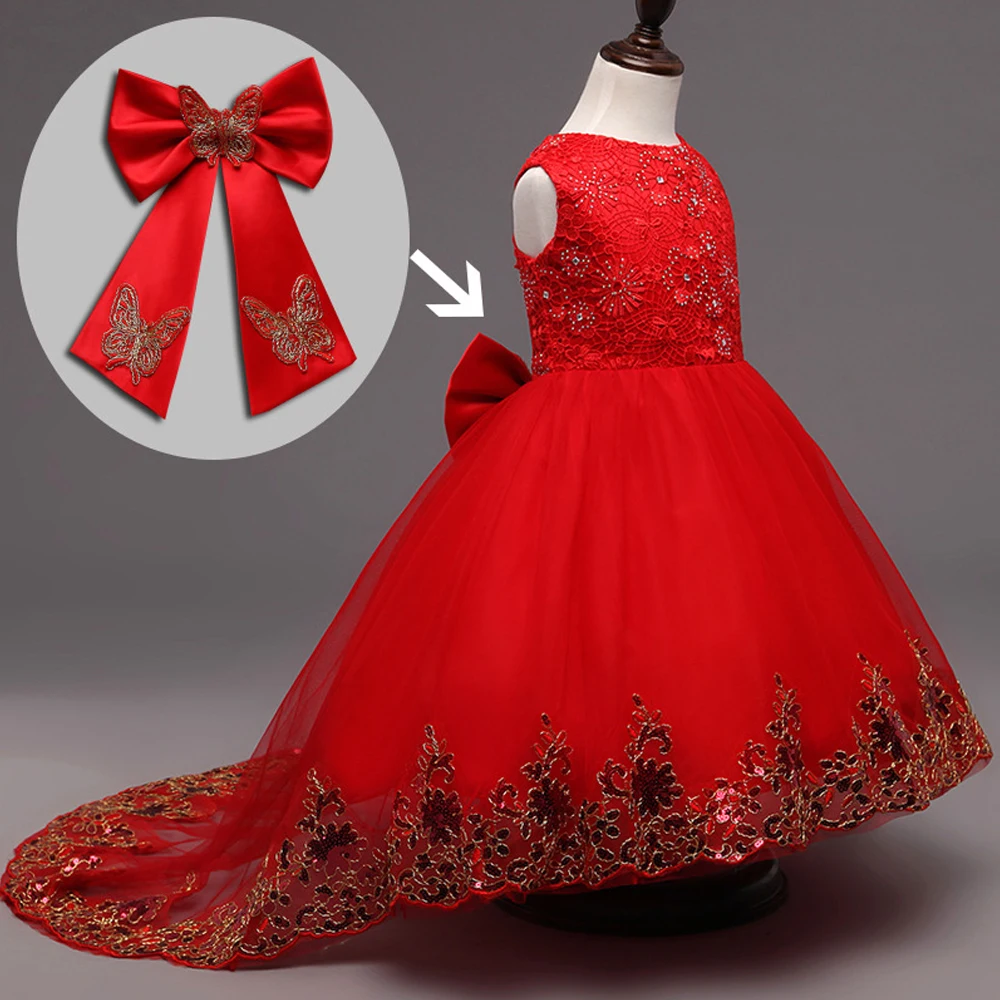 red bridesmaid dresses kids