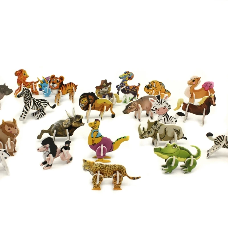 28pcs-set-Puzzles-of-various-cut-animals-Develop-intelligence-eva-puzzle_