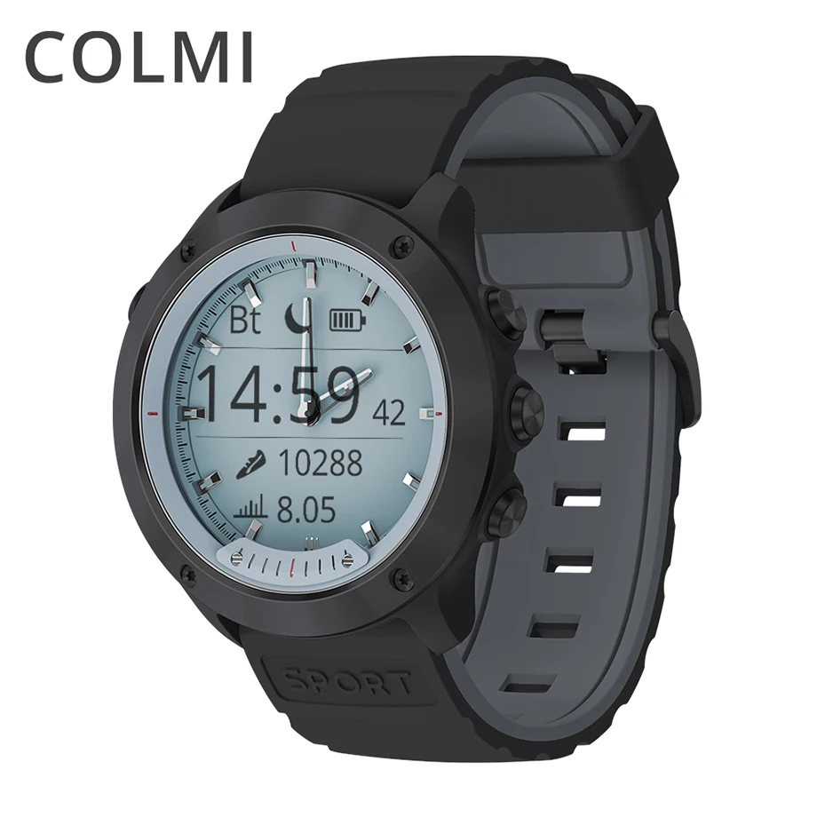 

COLMI M5 Smart Matrix Watch Transparent Screen IP68 Waterproof Luminous Heart Rate Monitor Stainless Steel Bezel BRIM Smartwatch