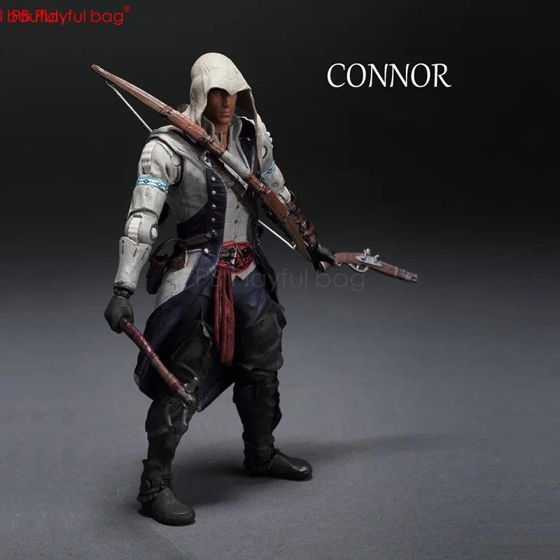 Assassin C 15 см Connor& Haytham KenWay& Edward KenWay фигурка ПВХ Коллекционная модель Фигурка игра подвижная модель игрушки HB41 - Цвет: without box