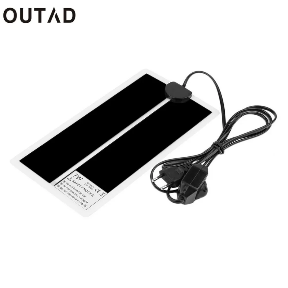 

OUTAD 15 x 28cm 7W Heat Mat Reptile Brooder Incubator Pet Heating Pad Brew For Dog Cat Bed EU Plug Drop Shipping