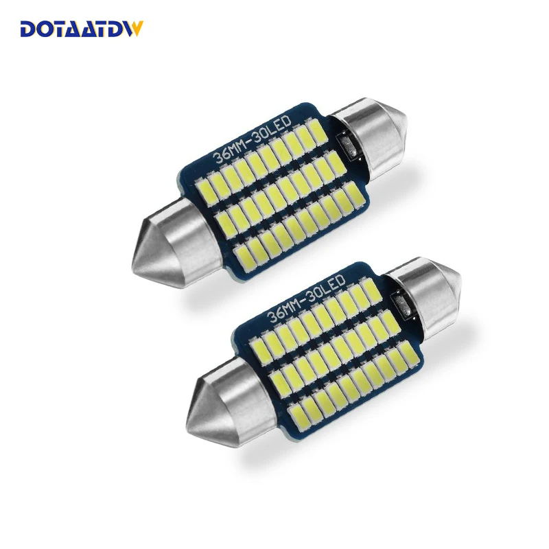 10x C5W Светодиодные Лампы Canbus 31 мм 36 39 41 гирлянда с чипами Cree авто Купол Лампа