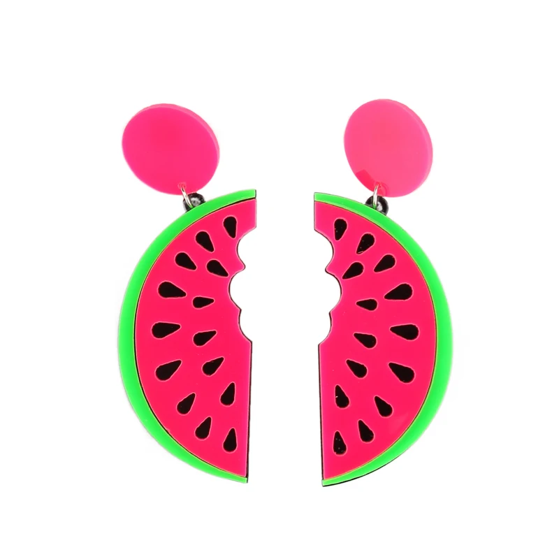 

Fashion Personality Jewelry Cute Red Watermelon Stud Earrings For Women