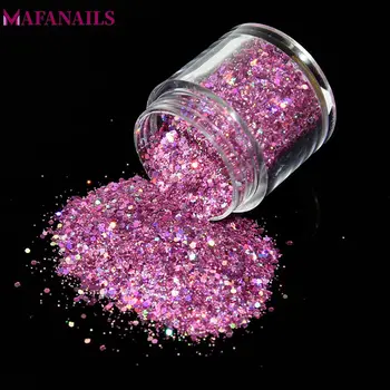 

1 Box 10ML Holographic Glitter Powder 12 Colors Laser Holo Nail Art Glitter Sets DIY Colorful Glitter Dust Powder Nail Decor 01#