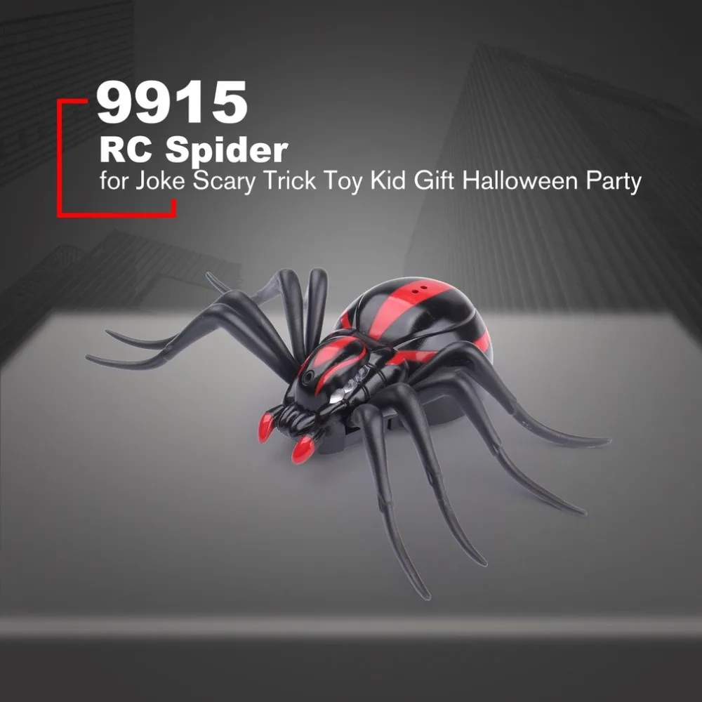 Инфракрасный пульт дистанционного управления реалистичный поддельный паук RC шалость насекомых ошибки для шутки страшный трюк игрушка малыш подарок на Хэллоуин Вечерние