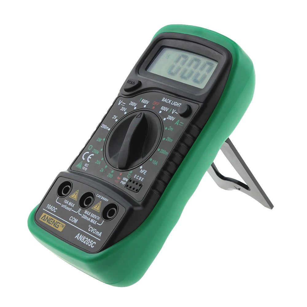 ANENG AN8205C Мини цифровой мультиметр портативный мультиметр AC/DC измеритель напряжения Амперметр Сопротивление температура тестер