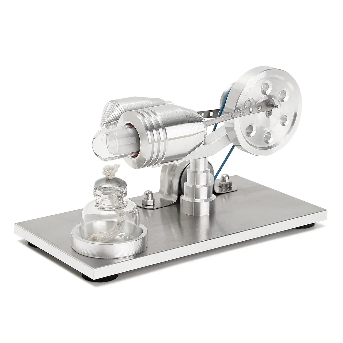

New Arrival Stainless steel Mini Hot Air Stirling Engine Motor Model Educational Toy Science Experiment Kit Set For Chuldren