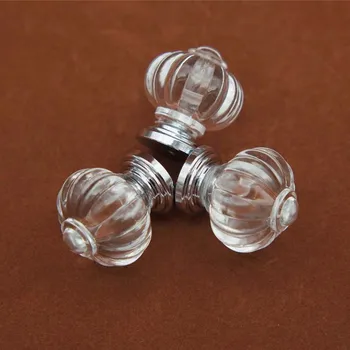 

12PCS DIA 28mm Clear Acrylic Crystal drawer knobs, kitchen cabinet handles dresser wardrobe Closet pulls knob with silver base