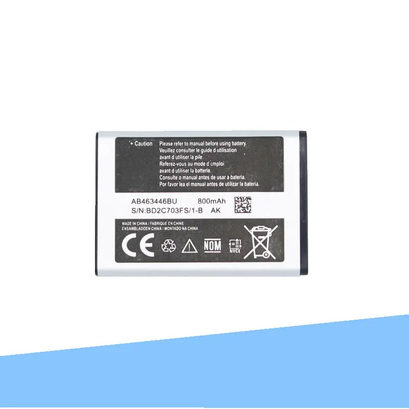 Iskyams 1x800 мА/ч, AB463446BU Замена Батарея для samsung SGH GH E251 E258 E350 E428 E500 X208 E900 E908 C512 X630 X680