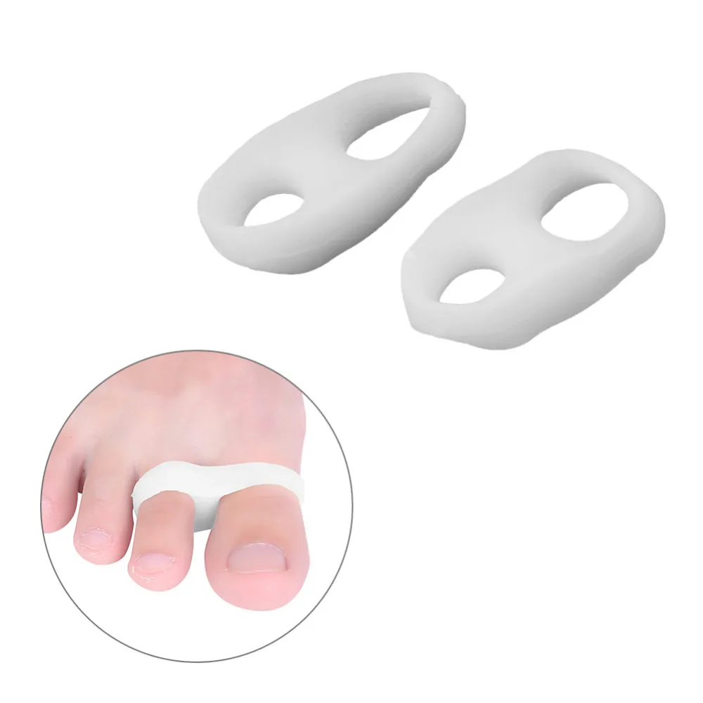 Buy Silicone Little/Pinky Toe Finger Gel Straightener Separators Bunion Valgus
