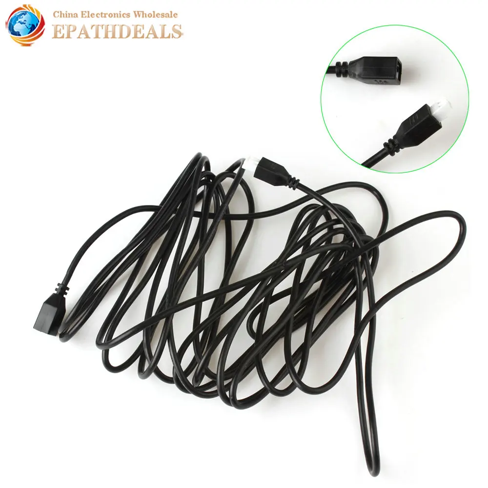 2pcs! 4M Weatherproof Extension Cable Wire for Vehicle Car Parking