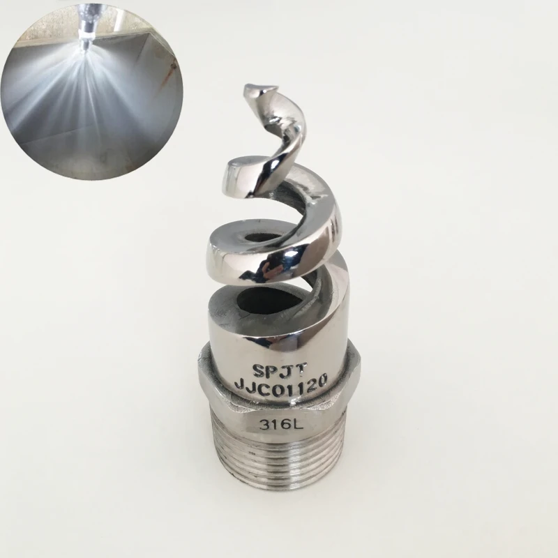 1/4" 3/8" 1/2" Stainless Steel Spiral Cone Atomization Spray Nozzles