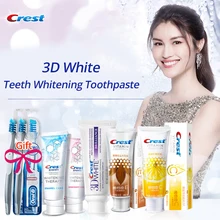 Crest 3D белая зубная паста и крестовое действие зубная щетка отбеливание зубов Brillance Витаминная защита чувствительность уход Глубокая чистка