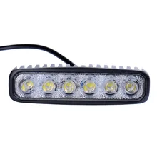 10pcs LED Spotlights 1800LM Mini 6 Inch 18W 6 x 3W Car LED Light Bar as