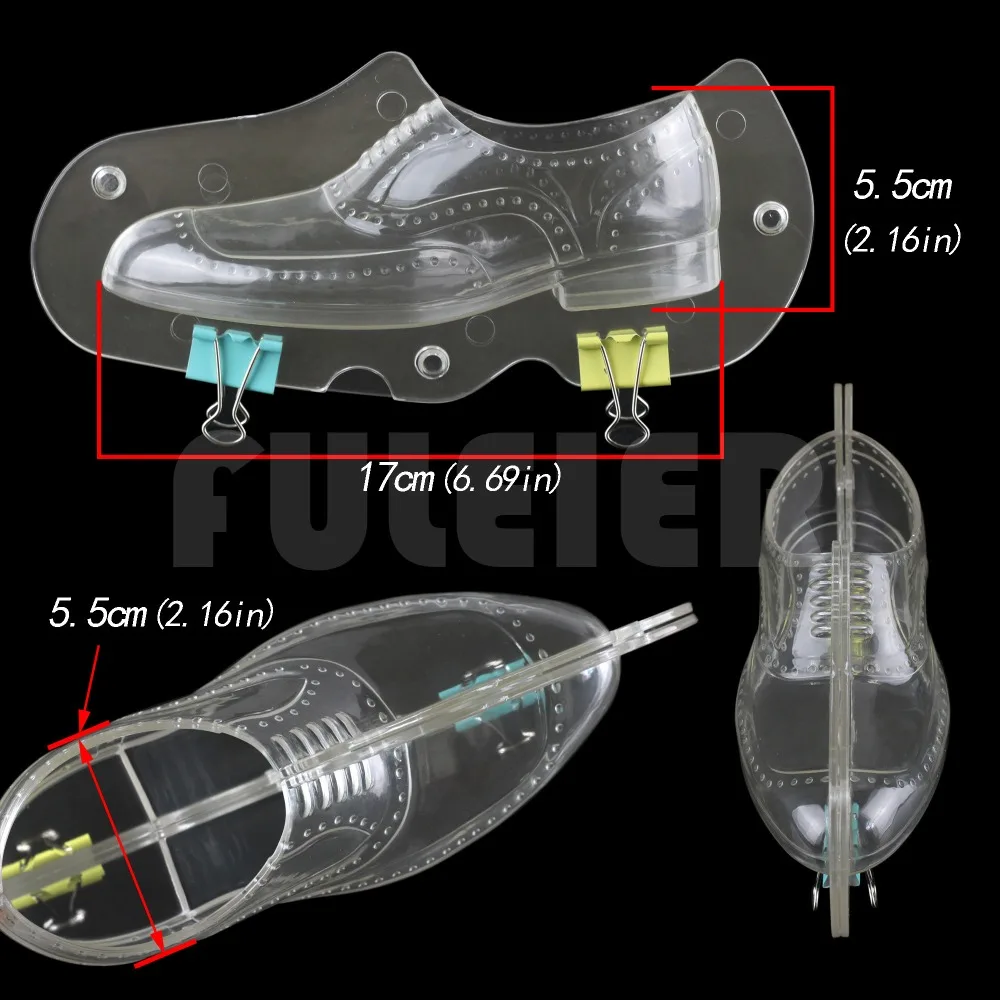 3D кожа мужская обувь пластиковые формы шоколада, DIY торт конфеты желе Кондитерские инструменты, кухня выпечки шоколадные формы для кондитерских изделий