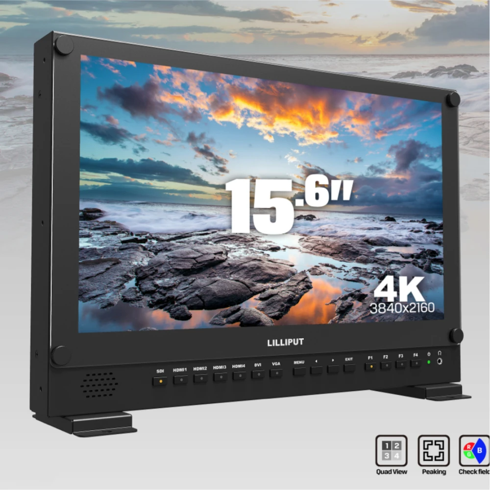 Монитор Lilliput 15 6 дюйма 4K HD SDI 3840x2160 HDMI|vga vga|vga hdmivga hdmi |
