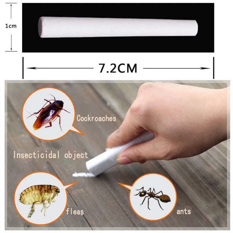 

2/10/20Box Pest Control Magic Pen Chalk Cockroach Medicine Insecticide Killer Powder for Ants Lice UYT Shop