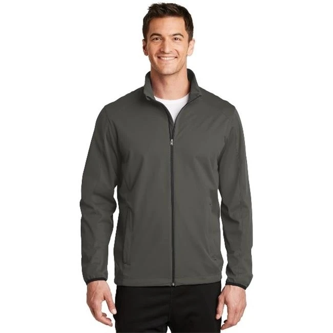 Port Authority J717 Mens Active Soft Shell Jacket Grey Steel - Large