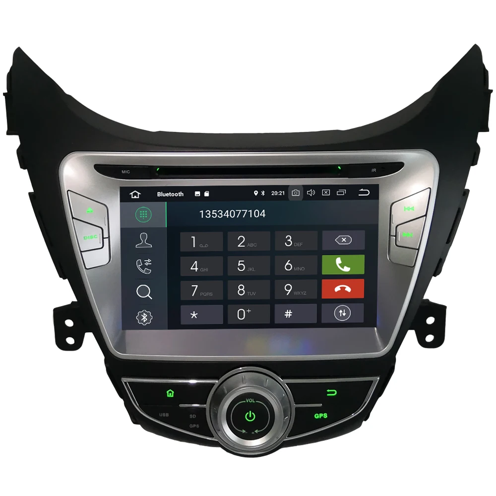 Perfect KLYDE 8" 4G Android 9.0 Octa Core PX5 4GB RAM 32GB ROM Car DVD Multimedia Player Radio For Hyundai Elantra Avante I35 2010-2013 1