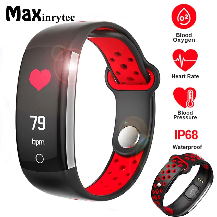 

Maxinrytec E6 Fitness Tracker Smart Bracelet HR Fitness Bracelet Sleep Tracker Waterproof IP68 Activity Tracker for Android IOS