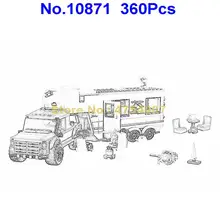 10871 360 шт город пикап караван Кемпер bela строительный блок 3 фигурки 60182 игрушка