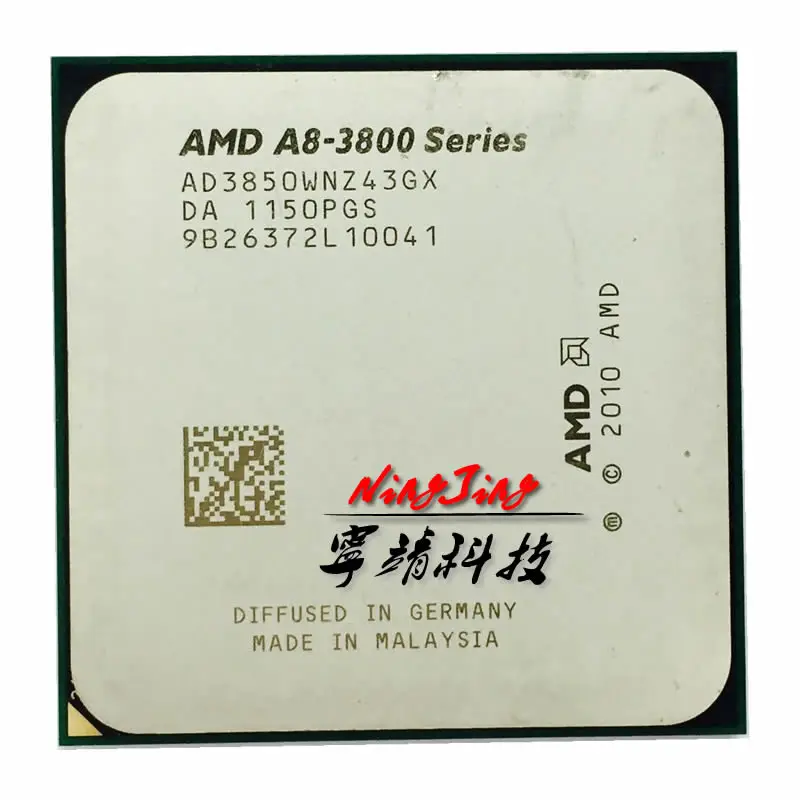 AMD A8-series A8-3850 A8 3850 2,9 ГГц четырехъядерный процессор AD3850WNZ43GX разъем FM1