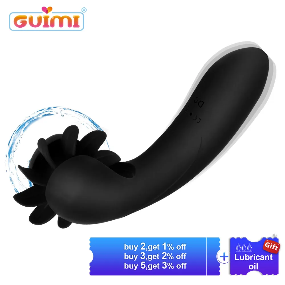 GUIMI киска лизать игрушки язык клитора вибратор G spot Вагина оргазм анальный