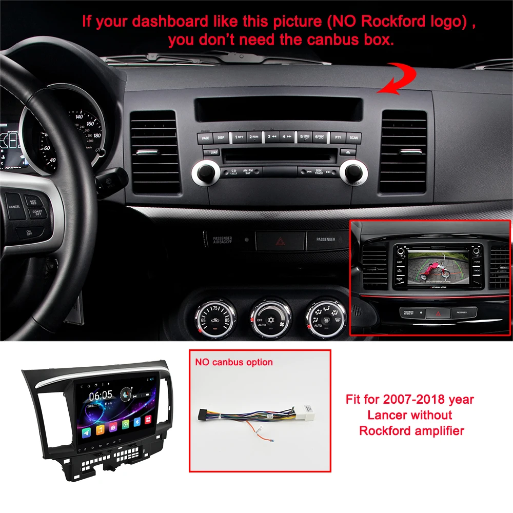 Cheap 2 Din Android 8.1 Car Multimedia Player For Mitsubishi Lancer EX EVO Lancer 10 2008-2016 9 x 10.1 inch car dvd gps navi radio 4