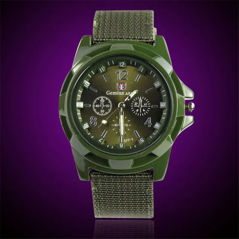 

Men Watch Army Sport Military Watch Sport Fabric Strap Quartz Wrist Watch relojes para hombre relojes hombre zegarek męski saat
