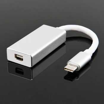 

Alloy Shell Type-C to Mini DisplayPort Female Converter Adapter USB-C3.1 to MiniDP Cable for Notebook
