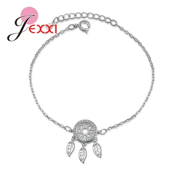 

Romantic Bracelet Gorgeous Luxury Leaves Shape Pendant Nice Women Girl's Birthday Gift Holiday Party Jewelry High Quality