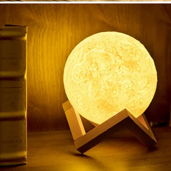 

3D Printing Led Moon Light Home Decoration Atmosphere LED Night Llight Christmas Gift USB Moon Lamp Table Lamp Touch Sensor