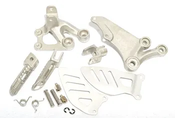 

Silver Front Foot Pegs Bracket Footrest 2006-2010 GSXR GSX-R 600/750 For Suzuki