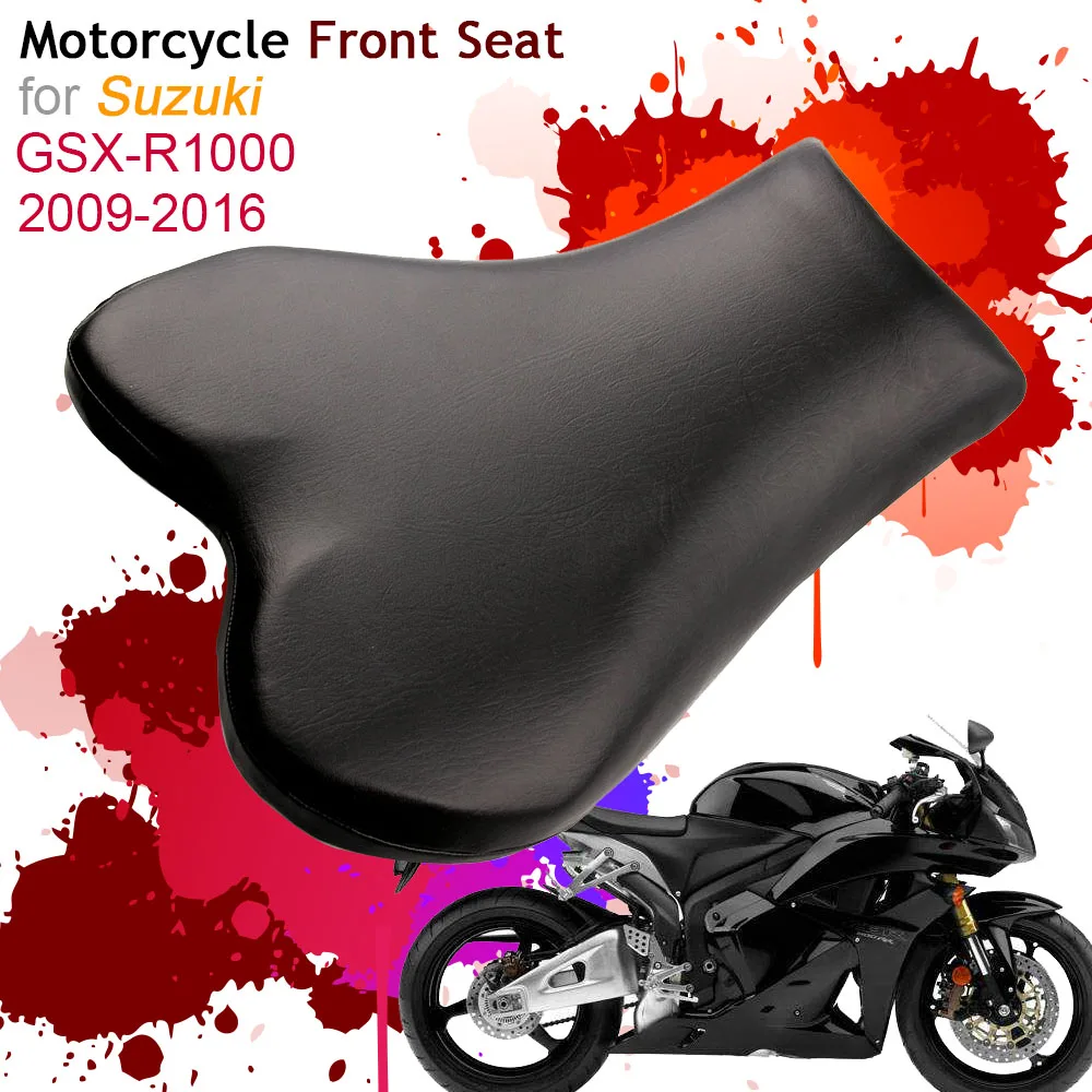 

For Suzuki GSXR1000 K9 2009-2016 Front Seat Cover Cushion Leather Pillow GSXR-1000 09 11 12 13 14 Motorcycle Rider Driver Seat