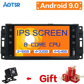

DSP IPS Android 9.0 ROM 64 RAM Car DVD Player for Sebring 2006/300C/Grand Cherokee/Compass/Wrangler/Journey 2010 Multimedia 2Din