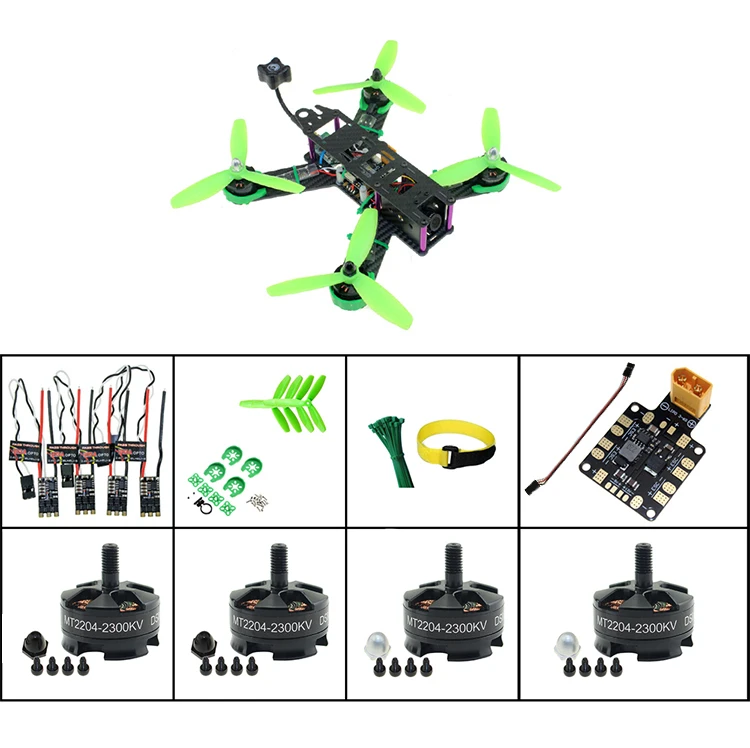 Углеродное волокно QAV 210 RC Квадрокоптер DIY 210 рама+ мотор+ ESC+ пропеллер+ плата питания мини Дрон комплект DIY комбо