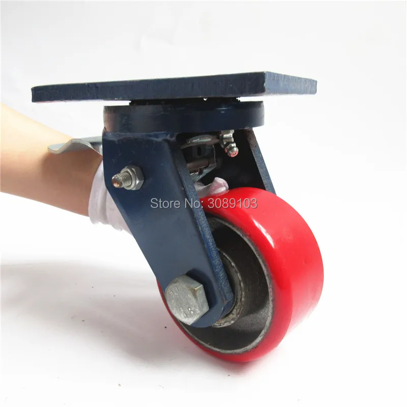 4 шт. сверхмощные двойные шарикоподшипники дюйма 100 мм|cast iron caster|iron casters4 inch casters |