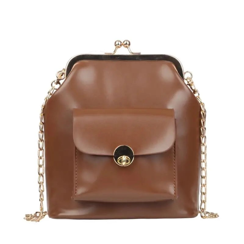 

2019 Women's PU Leather Bag Female Shoulder Crossbody Handbags Totes Clutch Purser New Style Lady's Versatile Slung Shoulder Bag