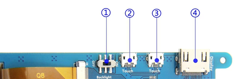 3b mais display lcd tela de toque