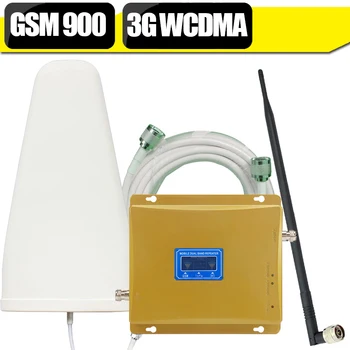 

LCD Display GSM Repeater 3G GSM 900mhz Mobile Cellular Signal Booster Repeater WCDMA 2100mhz 3G Cell Phone Amplifier Set