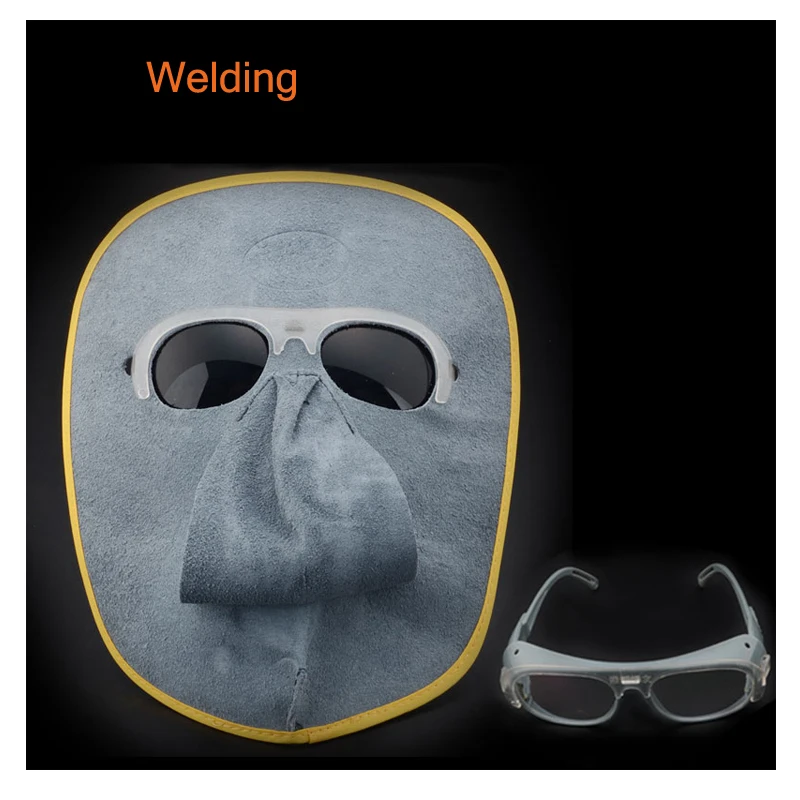 New arrival CE Leather welding Masks Face Shields Black Glasses Tig Mig Arc Welding helmet Goggles New arrival CE Leather welding Masks Face Shields Black Glasses Tig Mig Arc Welding helmet Goggles