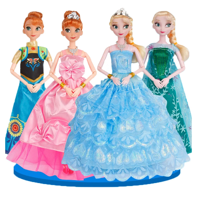 Disney 29cm Princess Toys Ice and Snow Dolls Frozen Elsa